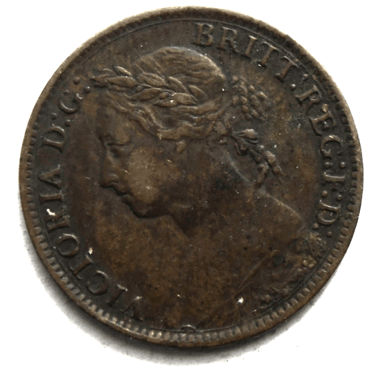 1884 Great Britain One Farthing KM# 753 Bronze Coin