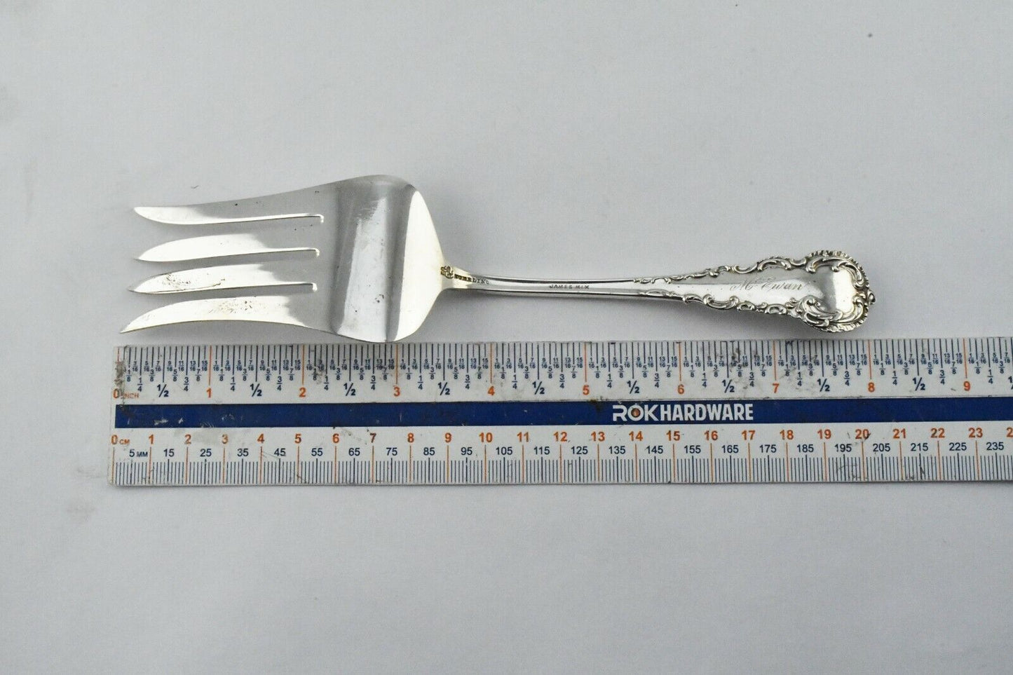 Colbert by Frank Smith Sterling Silver 8 1/8" Large Cold Meat Serving Fork 1.9oz