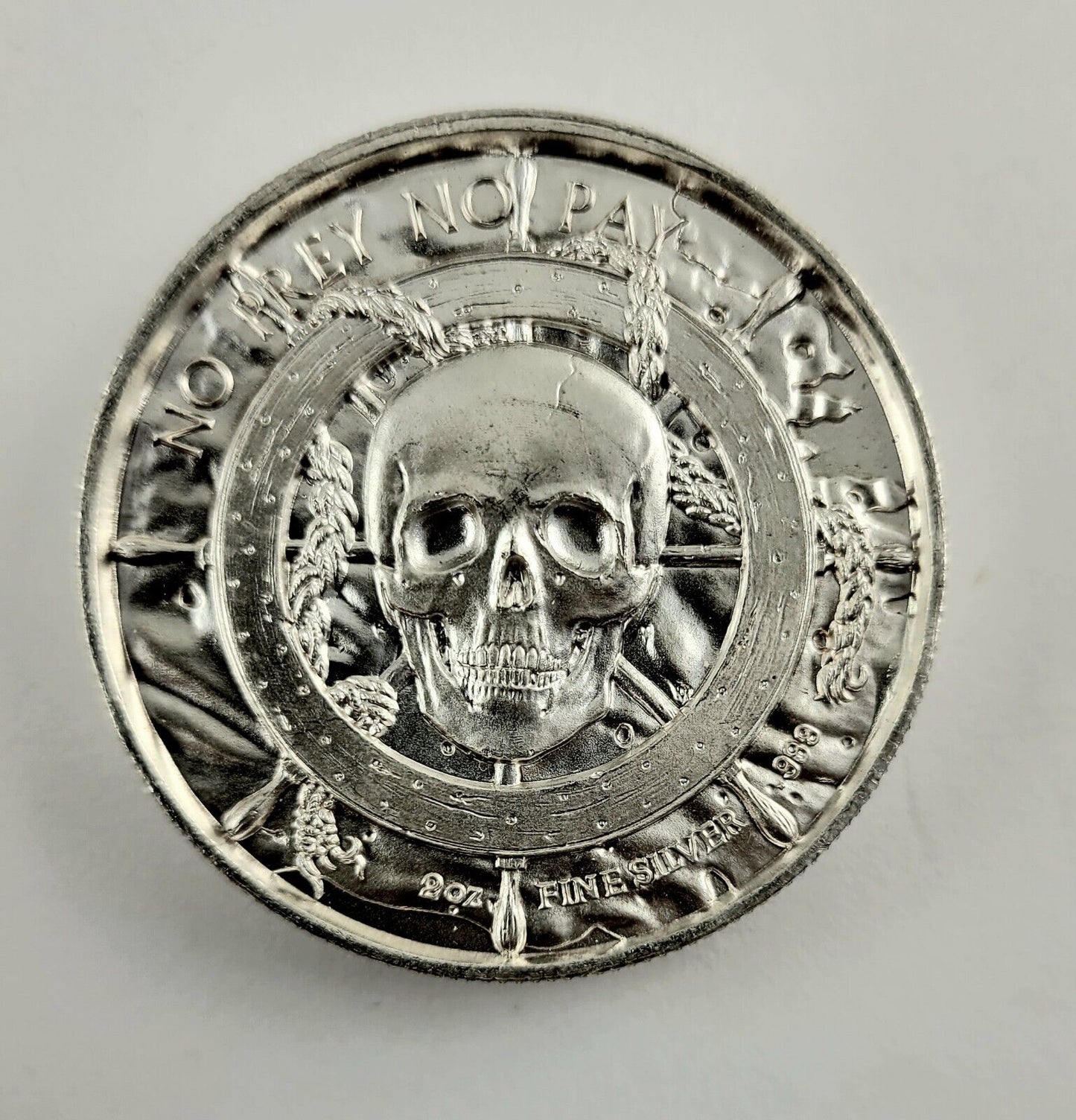 No Prey No Pay 2 Ounce .999 Fine Silver The Kraken From Elemetal