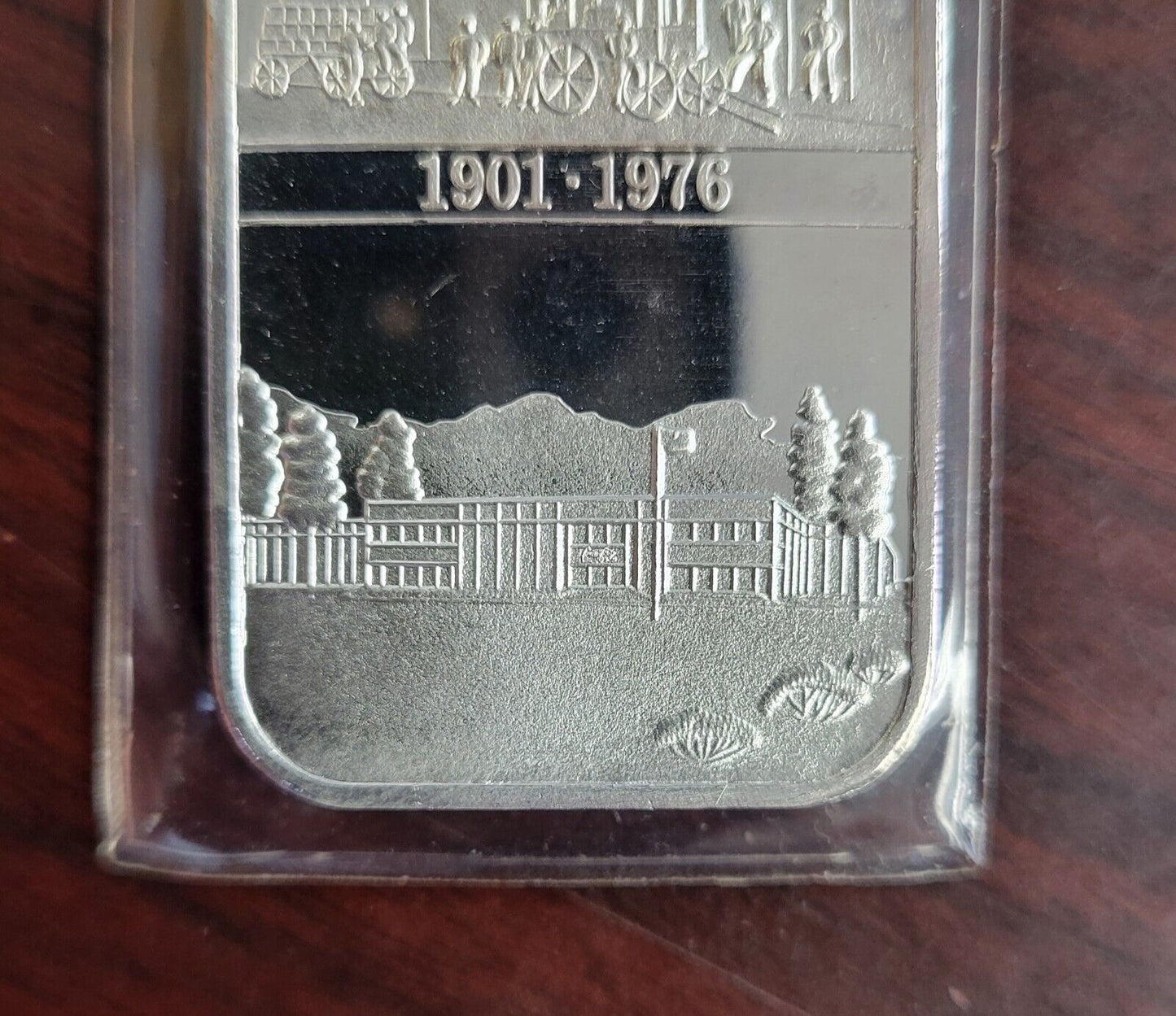 Coca Cola Columbus GA. 75th Anniversary 1 oz Bar .999 Fine Silver