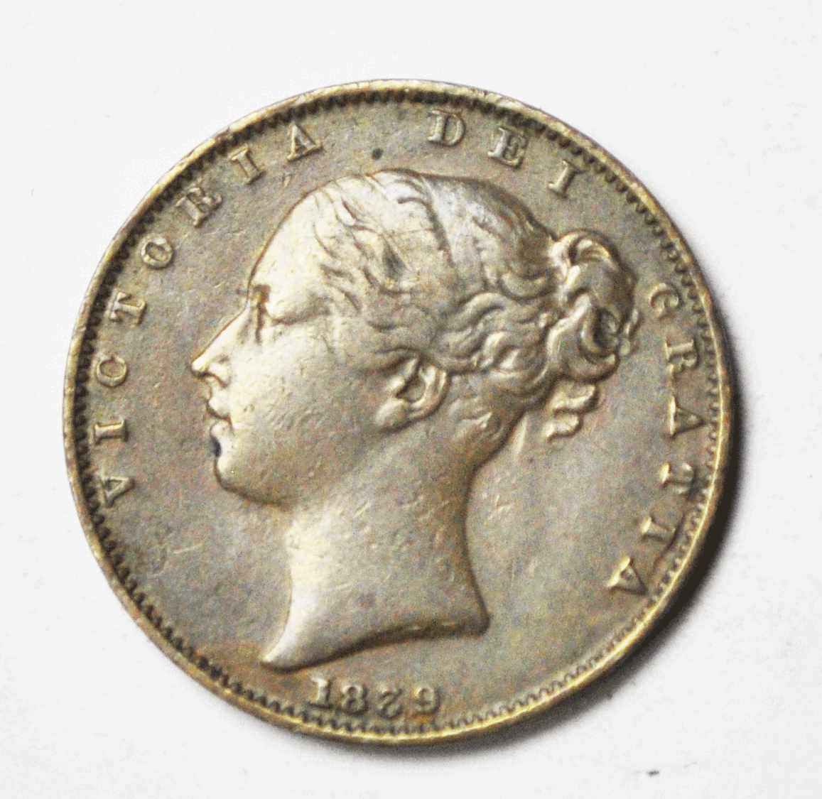 1839 1F Great Britain Farthing Copper Coin KM#725 Rare