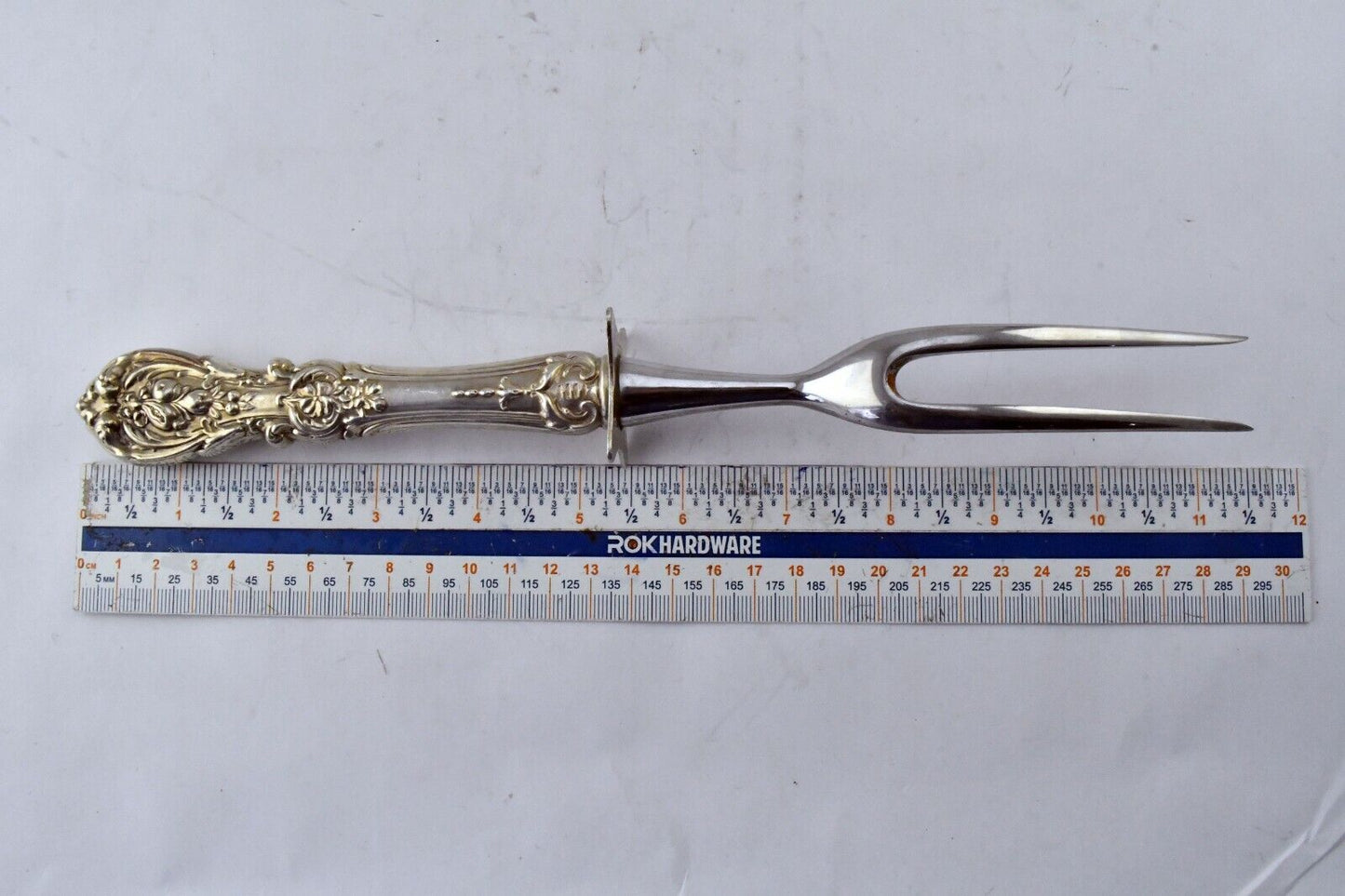 Francis I by Reed & Barton Sterling Silver 11 1/4" Large Carving Fork 5.4 oz.