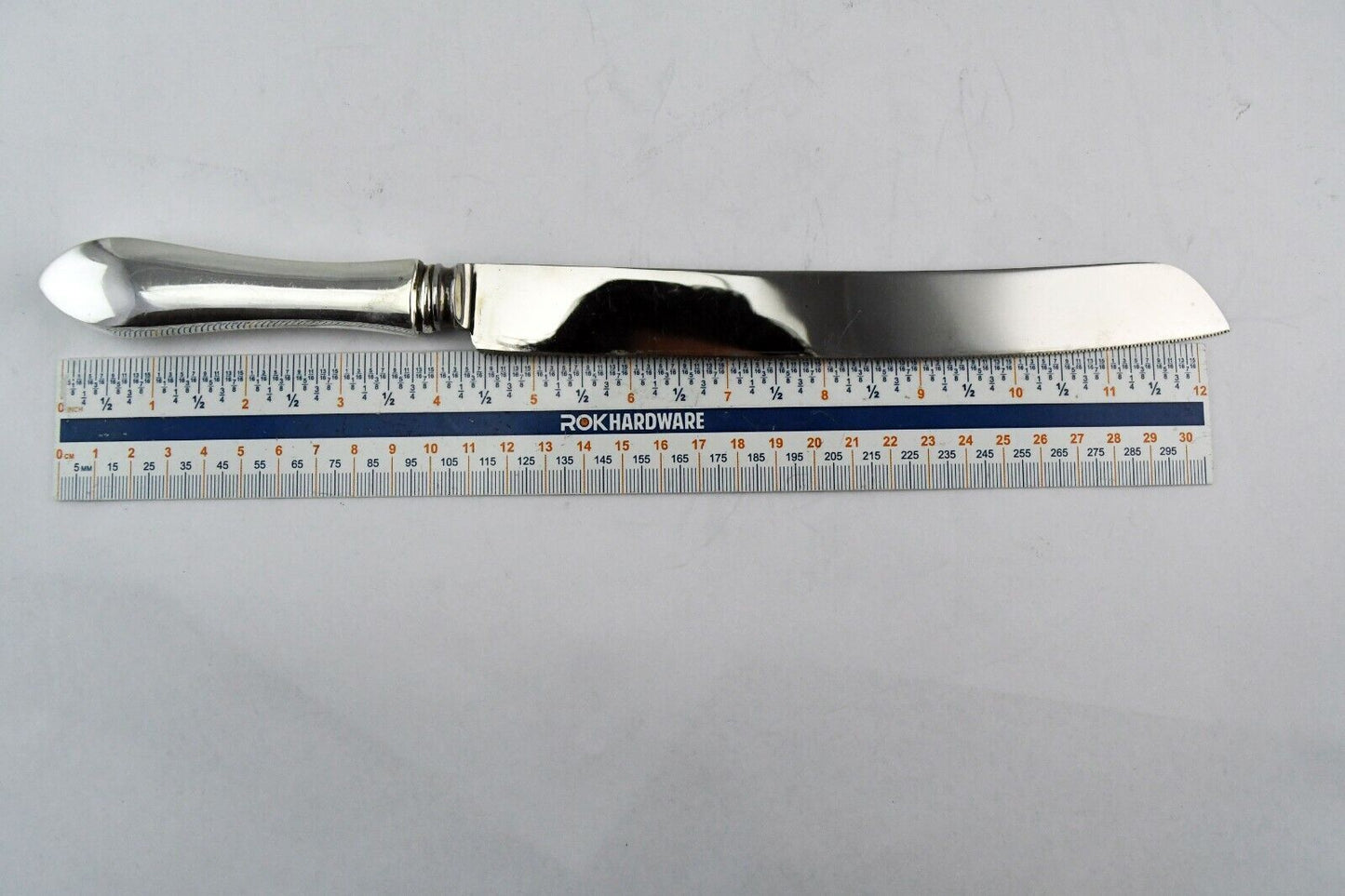 Webster Sterling Silver/Stainless Cake Cutter Knife 12 1/2" Sheffield England