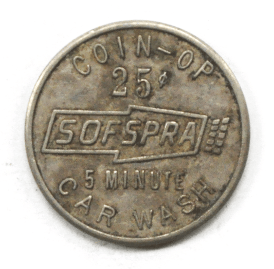 Sofspra Coin Op 25c Carwash 5 Minute Martin Baldwin Montcalm 28mm