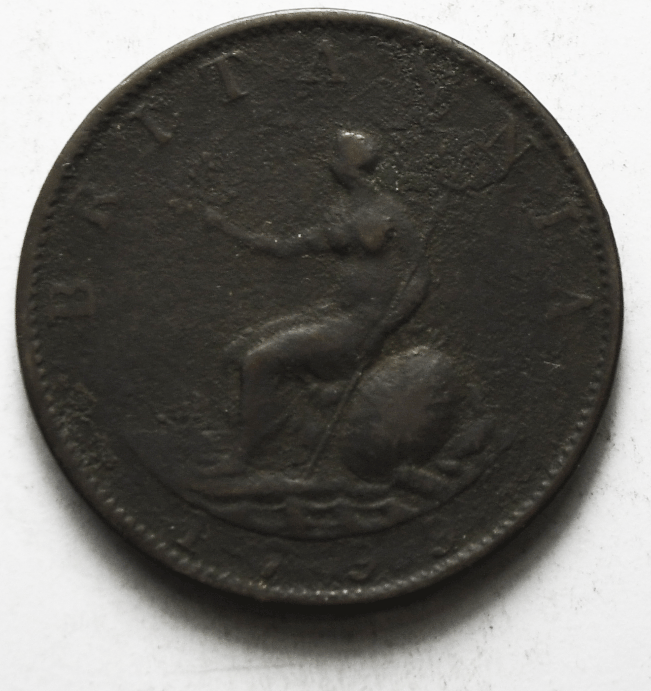 1799 1/2P Great Britain Half Penny Copper Coin KM# 647