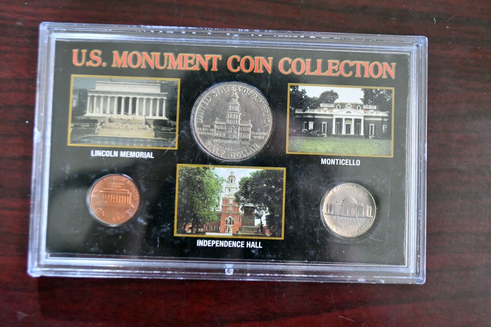 US. Monument Coin Collection Lincoln Memorial Independence Hall