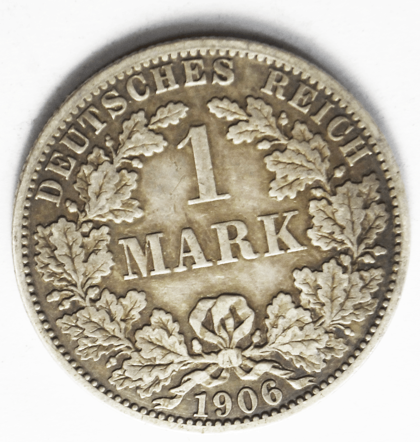 1906 A Germany Empire Silver One Mark Silver Coin KM# 14