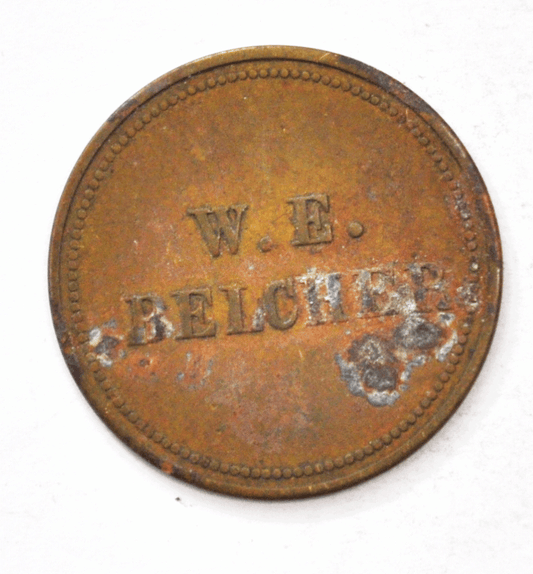 W.E. Belcher Trade Token $1 One Dollar in Merchandise 31mm