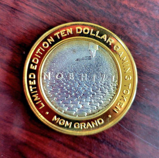 MGM Grand Las Vegas Nobhill $10 Ten Dollar Gaming Token .999 Fine Silver