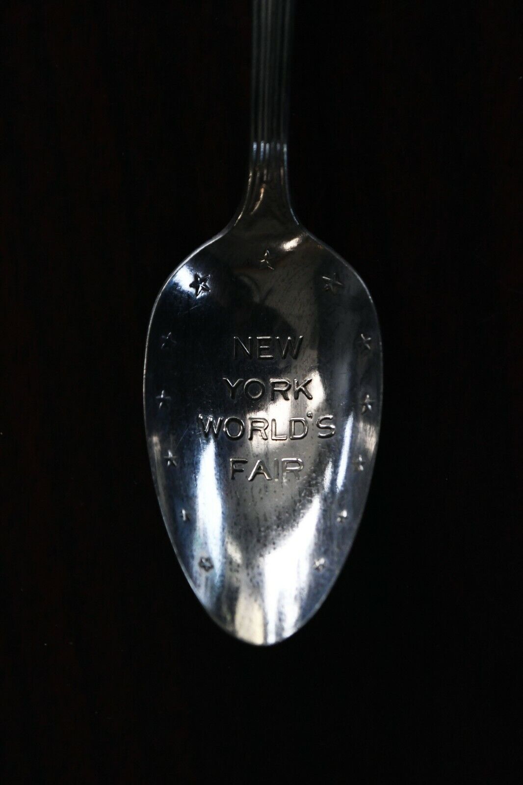 1939 New York Worlds Fair Silver Plate 4 1/2" Souvenir Spoon .31 oz.