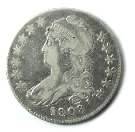 1808 50c Capped Bust Silver Half Dollar Fifty Cents US Rare