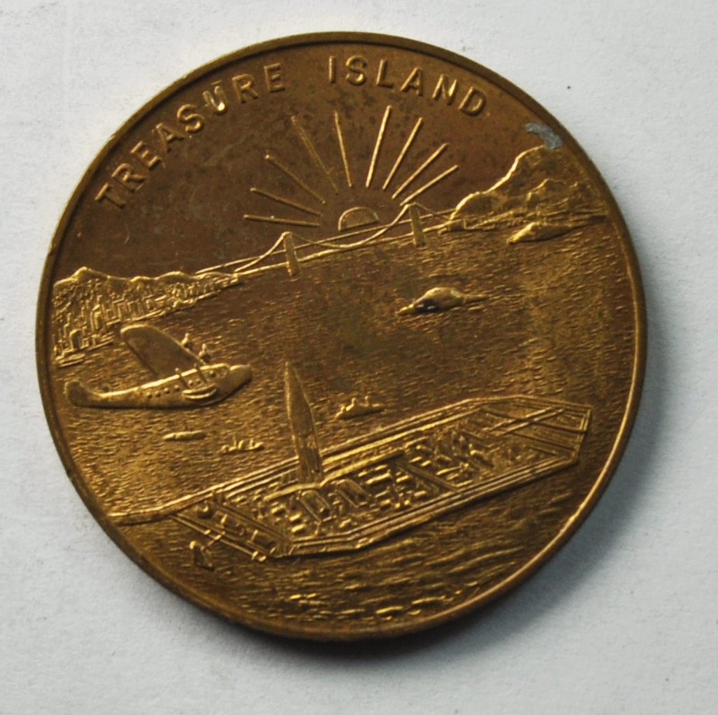 1939 Treasure Island So Called Dollar Golden Gate HK-481