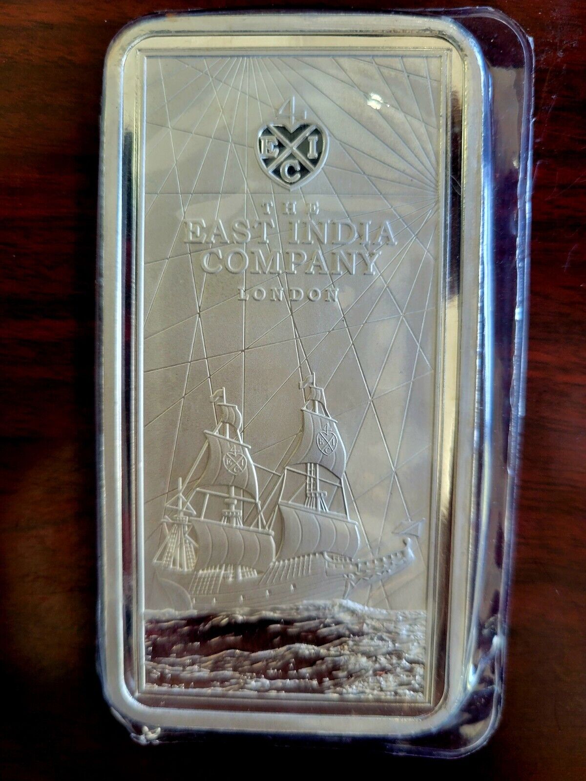 2022 Silver 250 Grams .999 Fine St Helena Ship East India Trading Co. London Bar