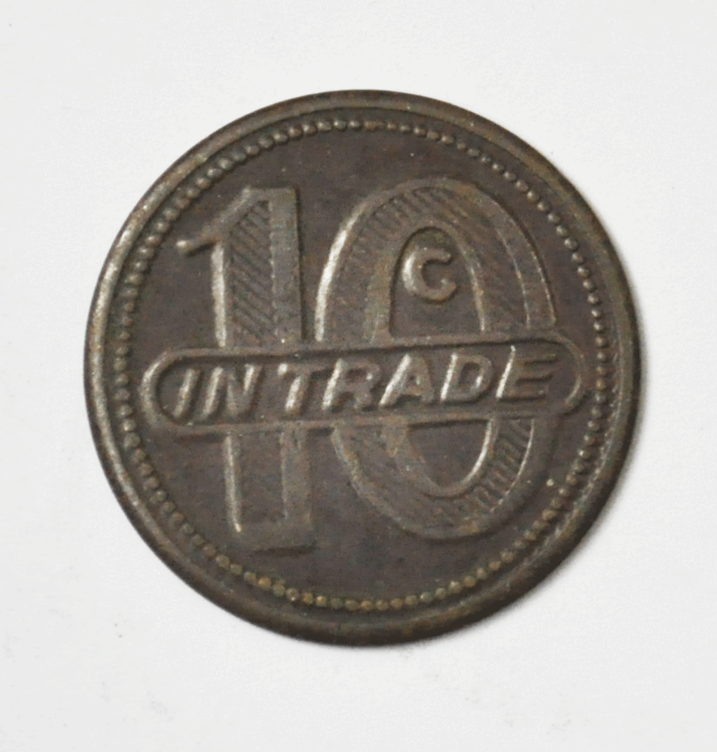 Wally's Dog House 10c Trade Token Brookhaven Pennsylvania 26mm