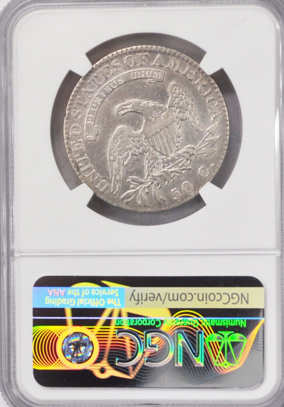 1823 50c Capped Bust Silver Half Dollar Fifty Cents O-109 R-5 NGC VF30