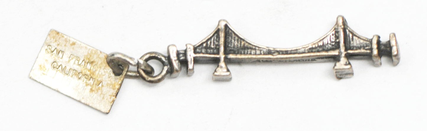 Sterling Silver Bell Trading Post San Francisco Bridge Charm 31mm