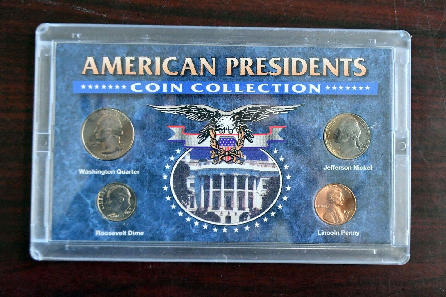 American Presidents Coin Collection Roosevelt, Lincoln, Washington, Jefferson