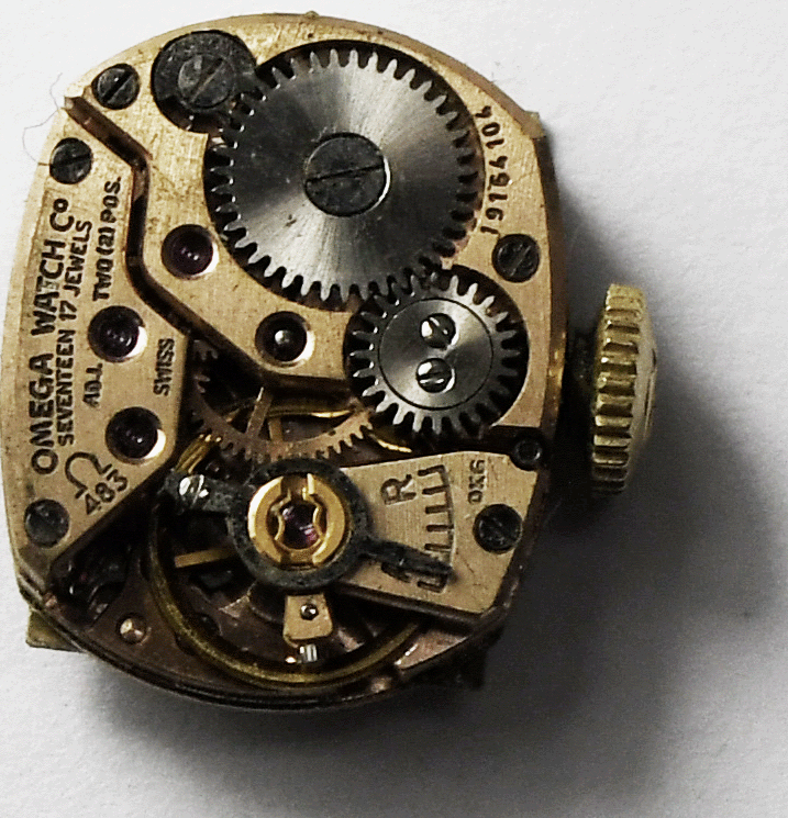 Women's Omega 483 Manual Wind Wristwatch Movement 17J