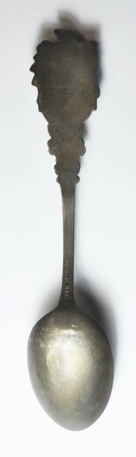 Antique Sterling CB&H Chief Bust Handle 5.5" Sep 28 1901 Codding