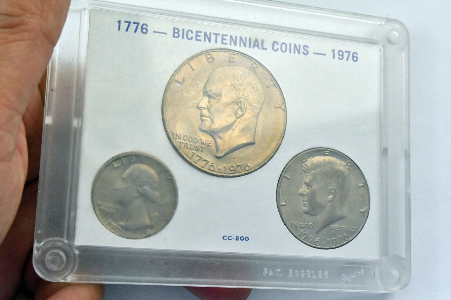 1776-1976 3pc. Commemorative Bicentennial Set Dollar, Half, and Quarter