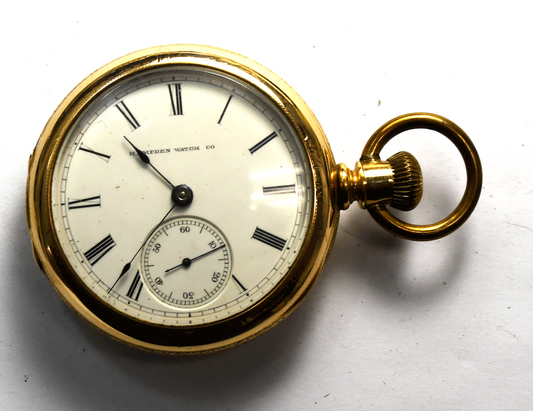 1879 Hampden Woolworth Size 18 Hinged OF Gold Filled Pocket Watch