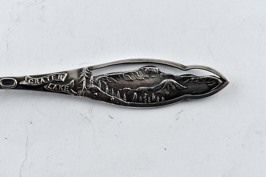 Crater Lake Oregon Sterling Silver 5 5/8" Souvenir Spoon .47 oz. by