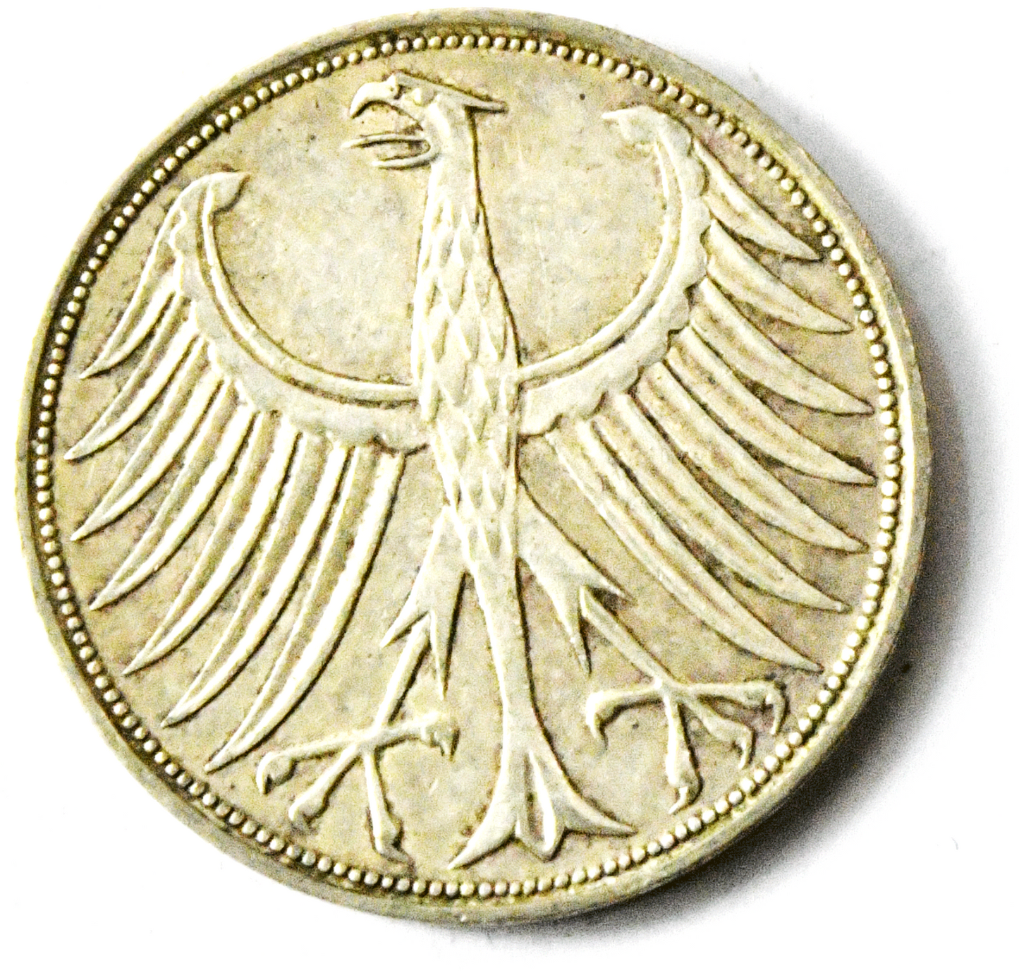 1965 G Germany Federal Republic 5 Five Mark Silver Coin KM# 112.1