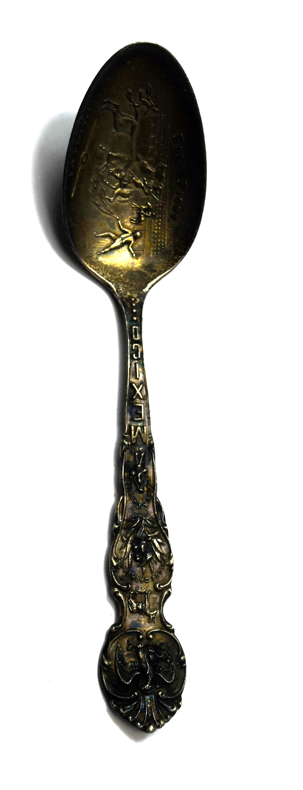 Sterling Shepard Tijuana Mexico Bull Fighting Souvenir Spoon 5"