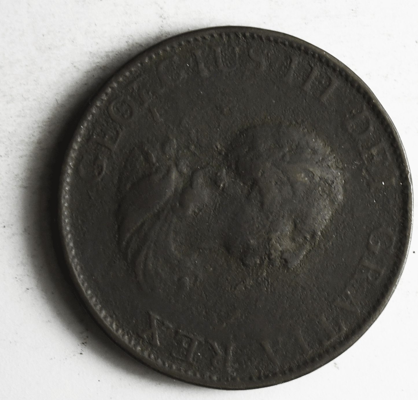 1799 1/2P Great Britain Half Penny Copper Coin KM# 647