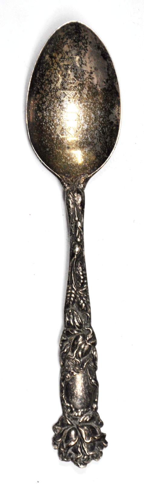 Sterling Silver Alvin Bridal Rose 5-28-09 Souvenir Spoon 5-7/8"