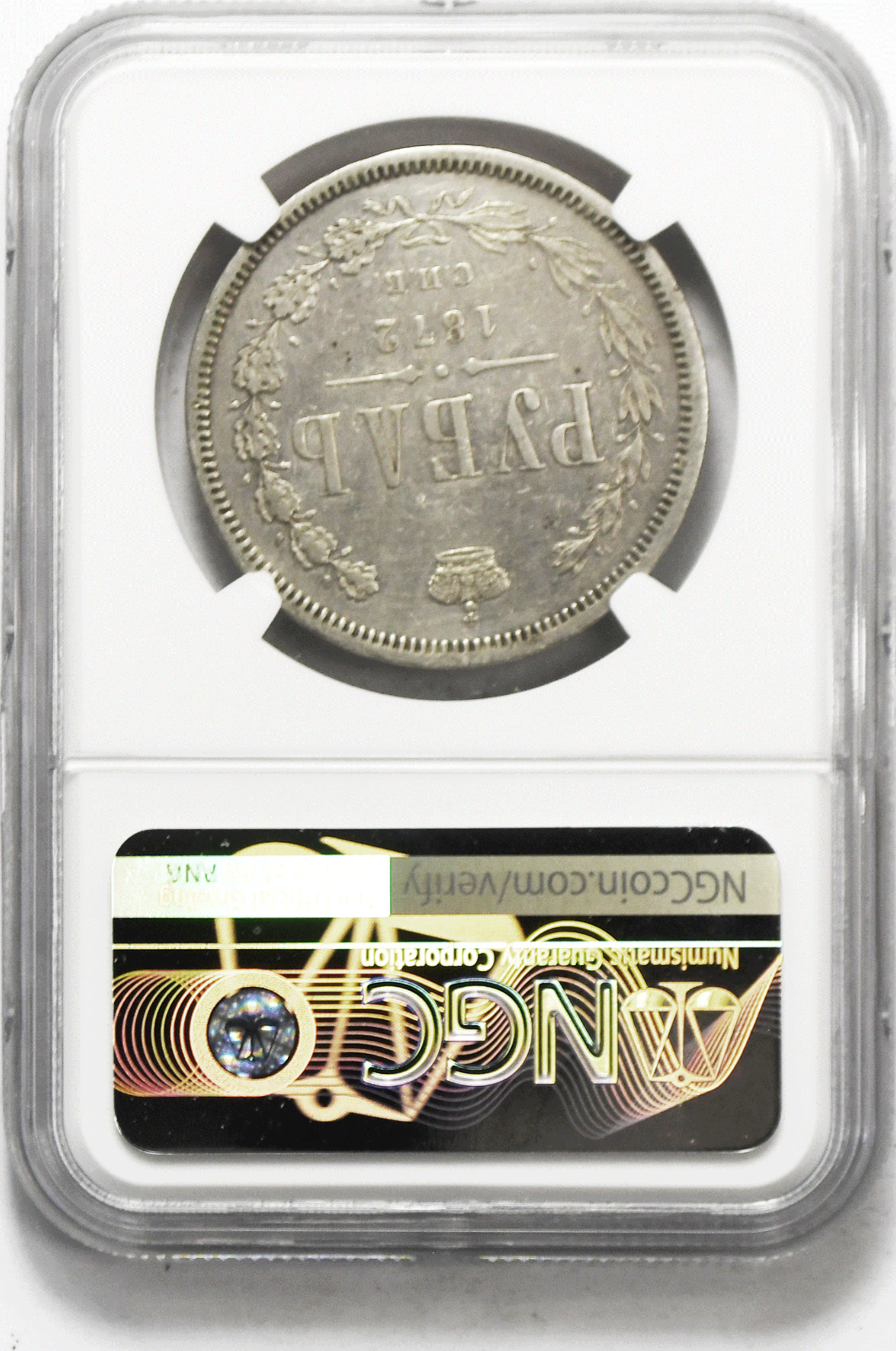 1872 СПБ HI Russia Rouble Silver Coin AU Details Cleaned NGC