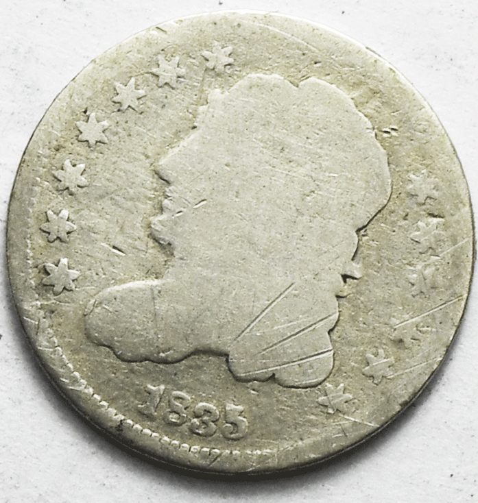 1835 5c Capped Bust Silver Half Dime Philadelphia