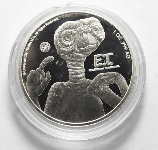 2022 $2 ET 40th Anniversary Coin Niue 1 oz Silver Extra Terrestrial Universal