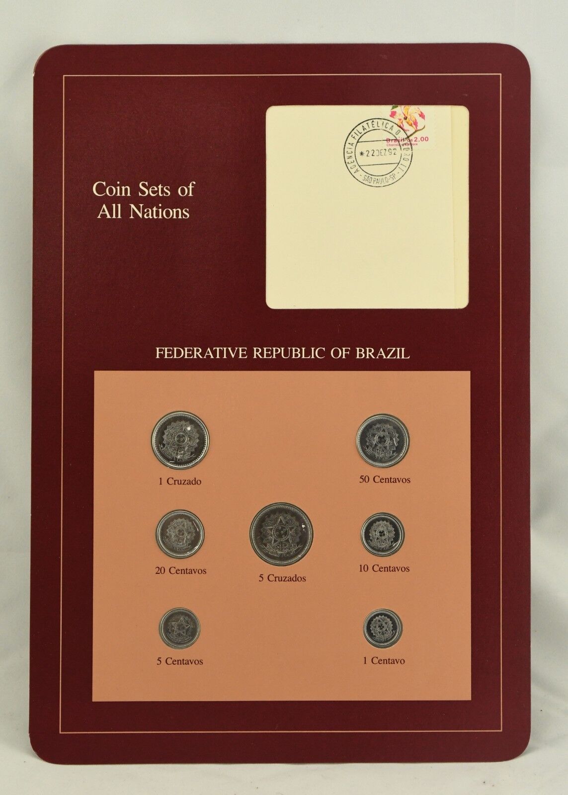 Coin Sets of All Nations Franklin Mint Federative Republic of Brazil 86', 87, 88