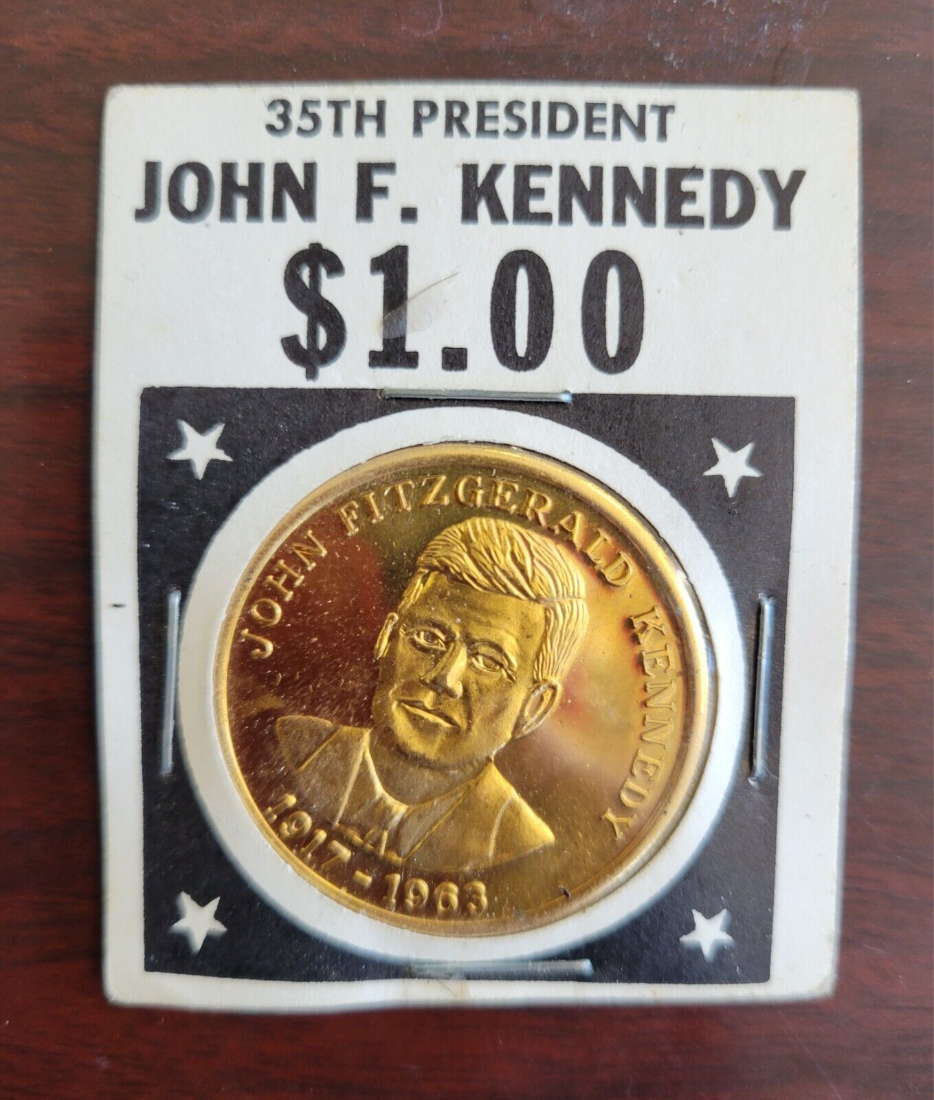 John F Kennedy 35th US President 1961-1963 Commemorative $1 Token Medal