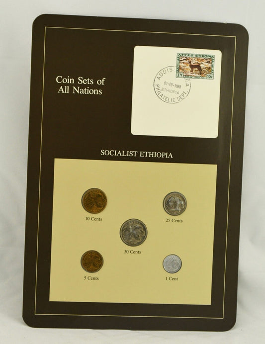 Coin Sets of All Nations Franklin Mint Federal Socialist Ethiopia