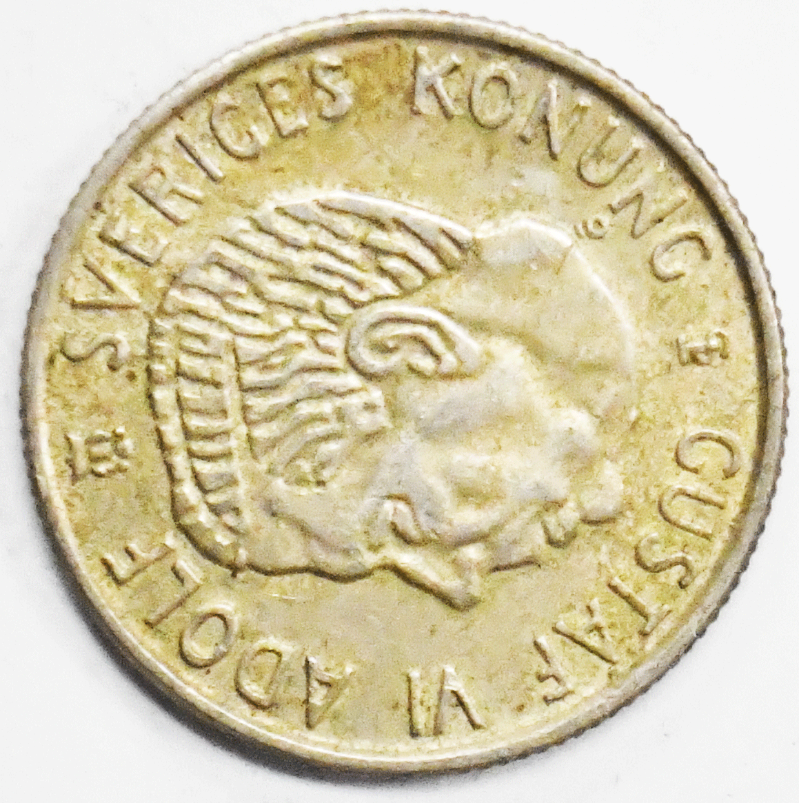 1958 TS Sweden 2 Two Kronor Silver Coin KM# 827