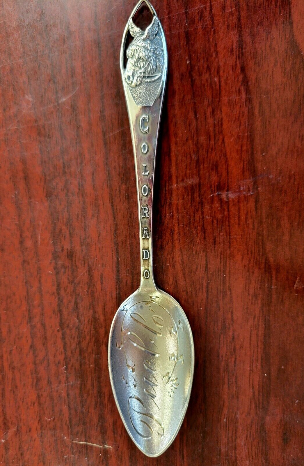 Sterling 5 5/8" Pueblo Colorado Souvenir Spoon .53oz.