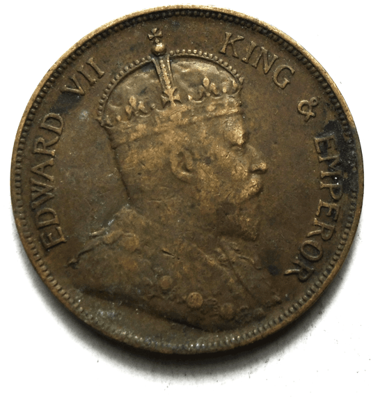 1904 British Honduras Cent KM# 11 Bronze Coin Low Mintage