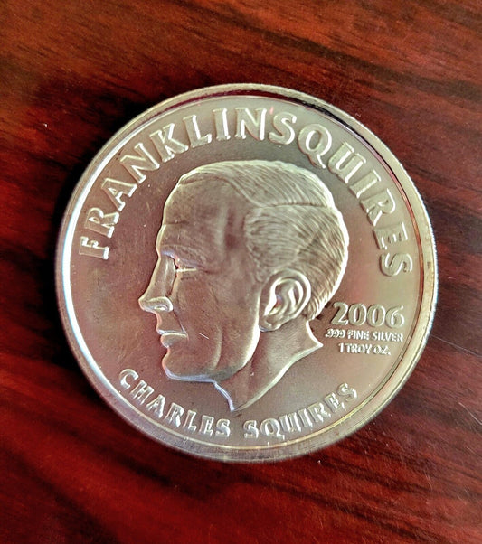 2006 Franklin Squires Annuit Coeptis 1oz .999 Silver Charles Squires Phoenix