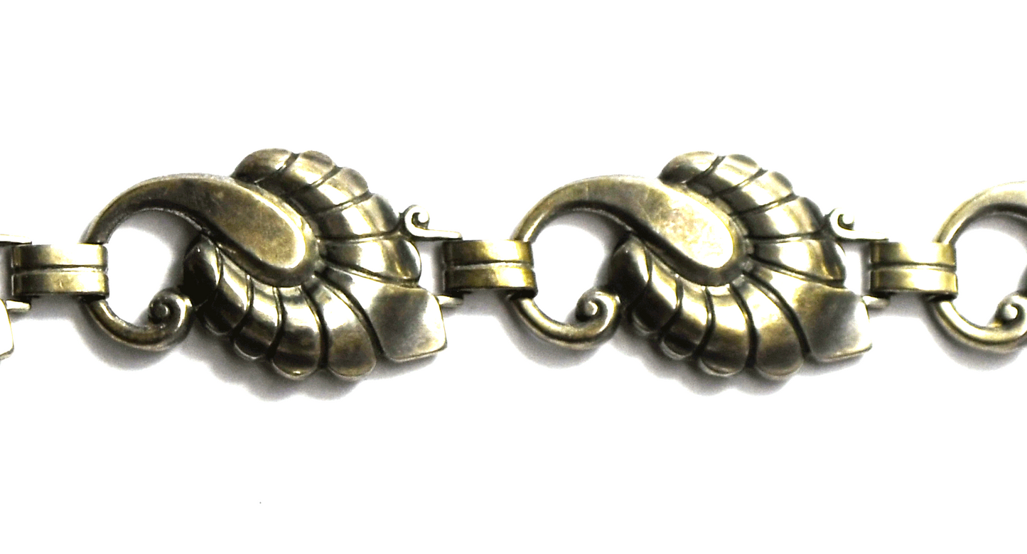 Sterling H.S.B. Hans Saugmann Bjerregaard Denmark Bracelet 16mm  6.75"