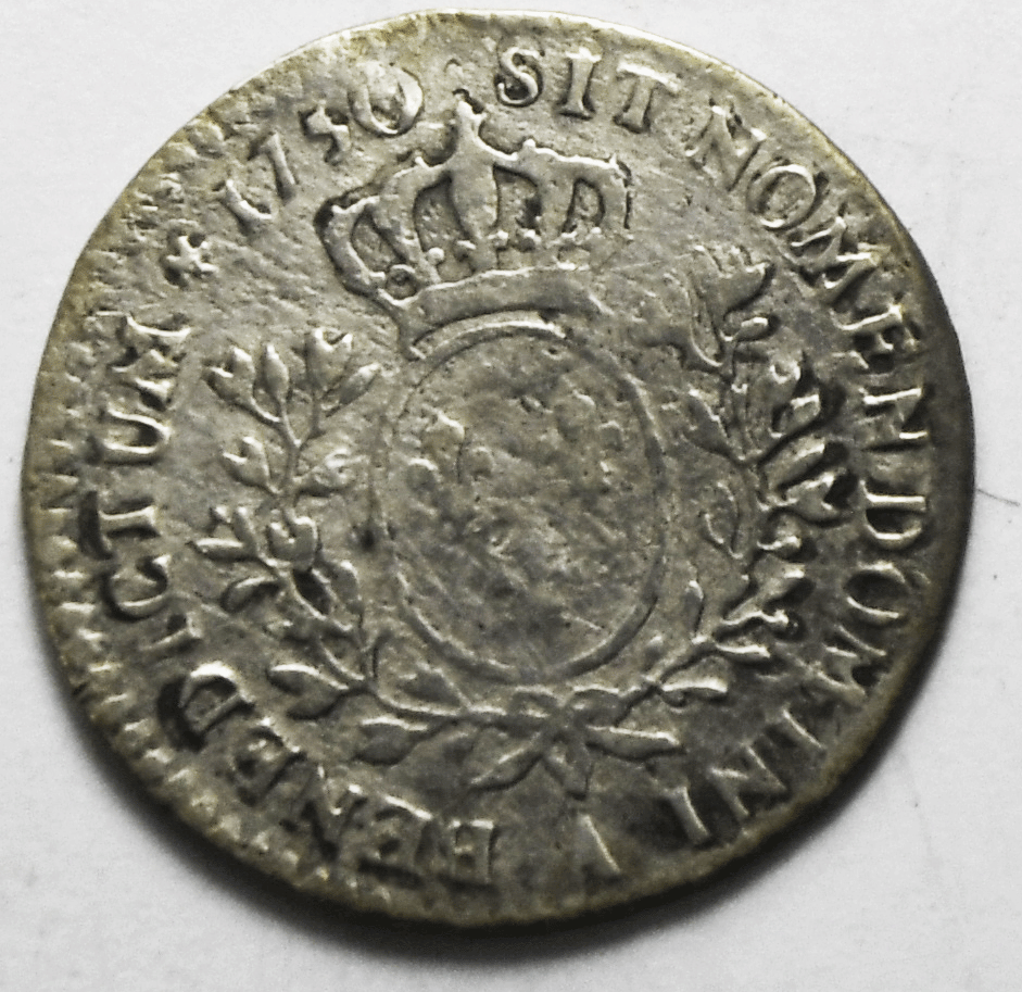 1750 A France 12 Twelve Sols Silver Coin KM# 511.1