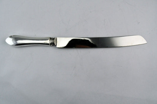 Webster Sterling Silver/Stainless Cake Cutter Knife 12 1/2" Sheffield England