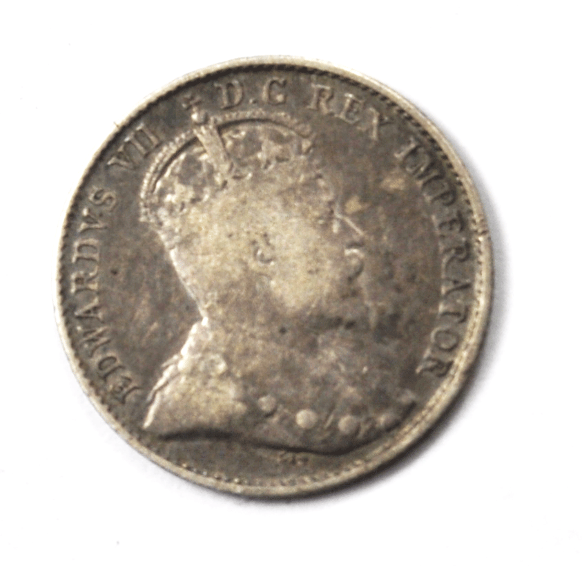 1904 Canada 5c Five Cents Silver Coin Half Dime KM# 13