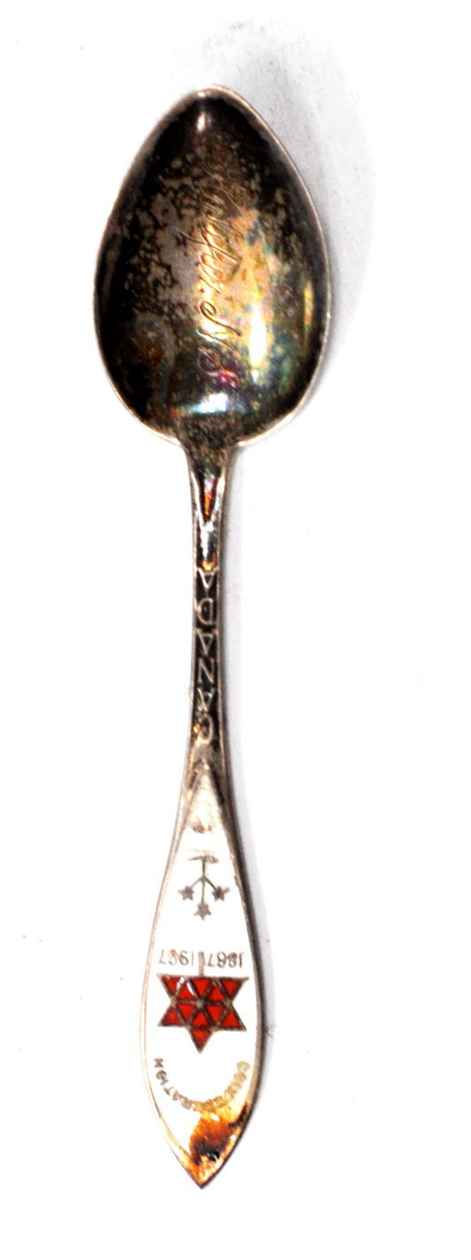 Sterling BM Co Canada Enamel Confederation 1967 Centennial Spoon 4" Halifax NS