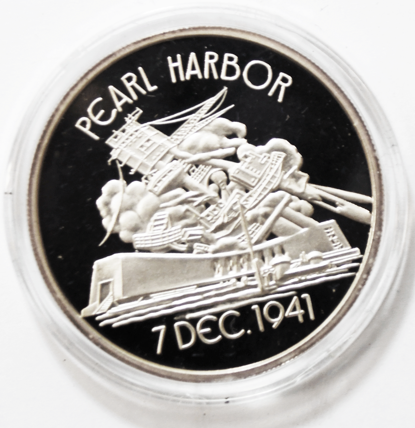 1 oz .999 Fine Pearl Harbor USS Arizona Silver Proof Memorial Museum Association