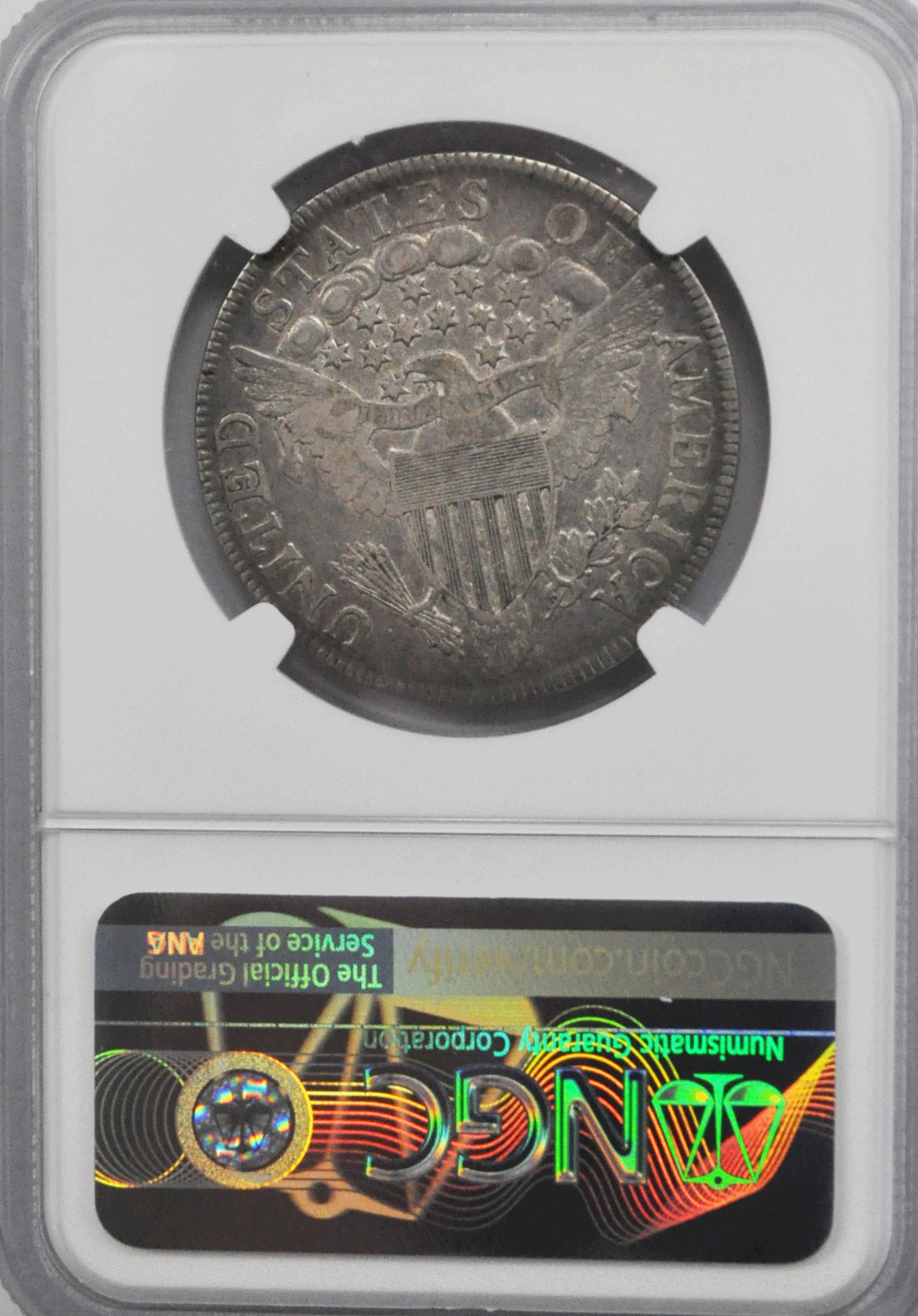 1806 50c Draped Bust Silver Half Dollar NGC VF Details Point 6 w Stem