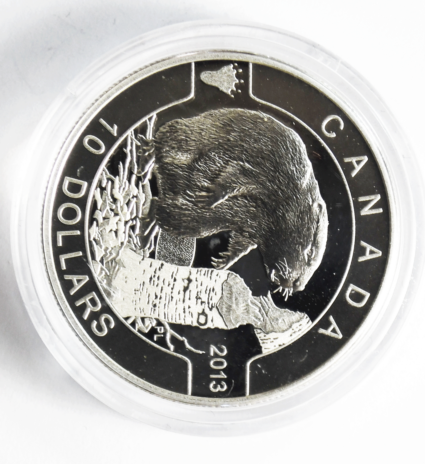 2013 Canada 10 Ten Dollars .999 Silver Half Ounce Proof Coin  KM# 1396a Beaver