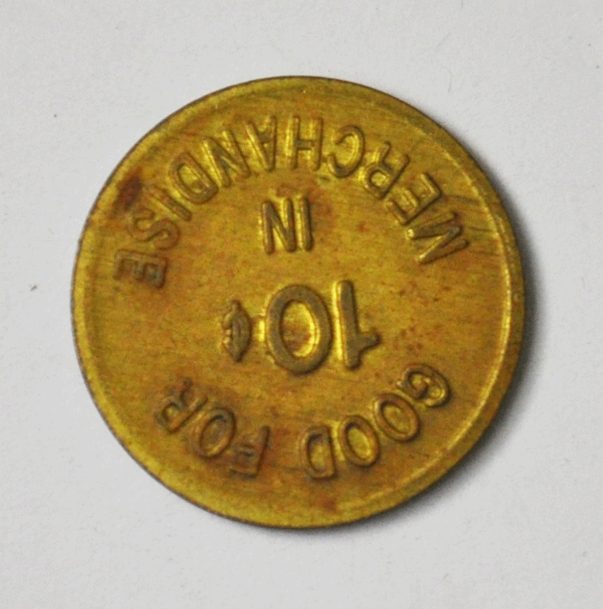 Chippewa Temporary Corrections Facility Kincheloe MI URF 10c Trade Token 17mm